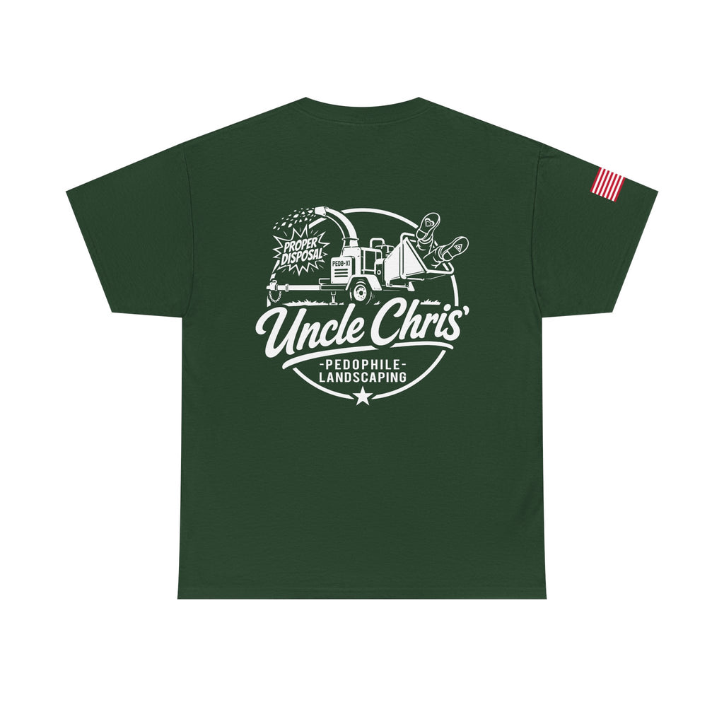 Uncle Chris Landscaping T‑Shirt — Vintage Work Truck Lawn Care Tee