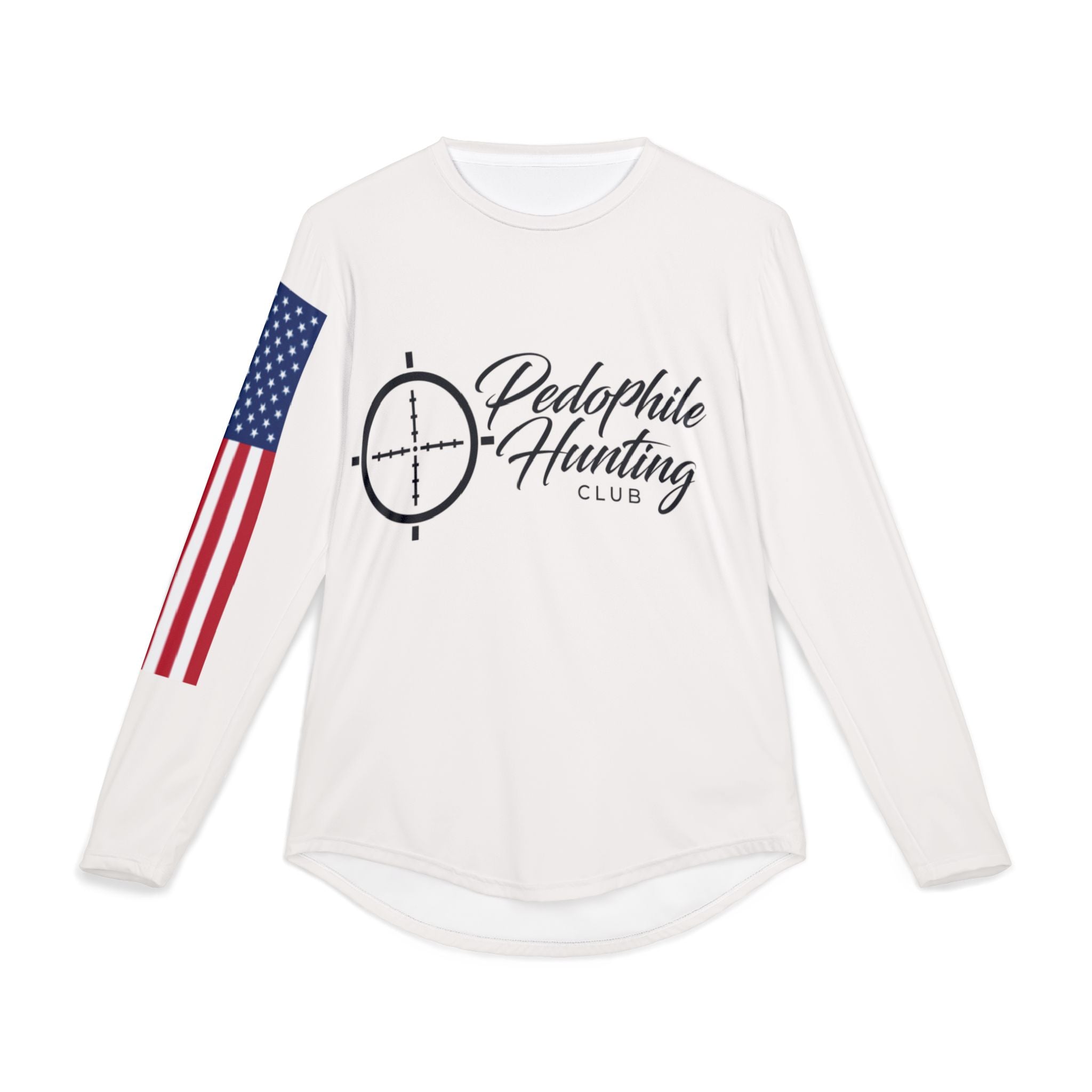 Men's UV Protection Long Sleeve Shirt — "Pedophiles Are Bad So Are UV Rays" Graphic
