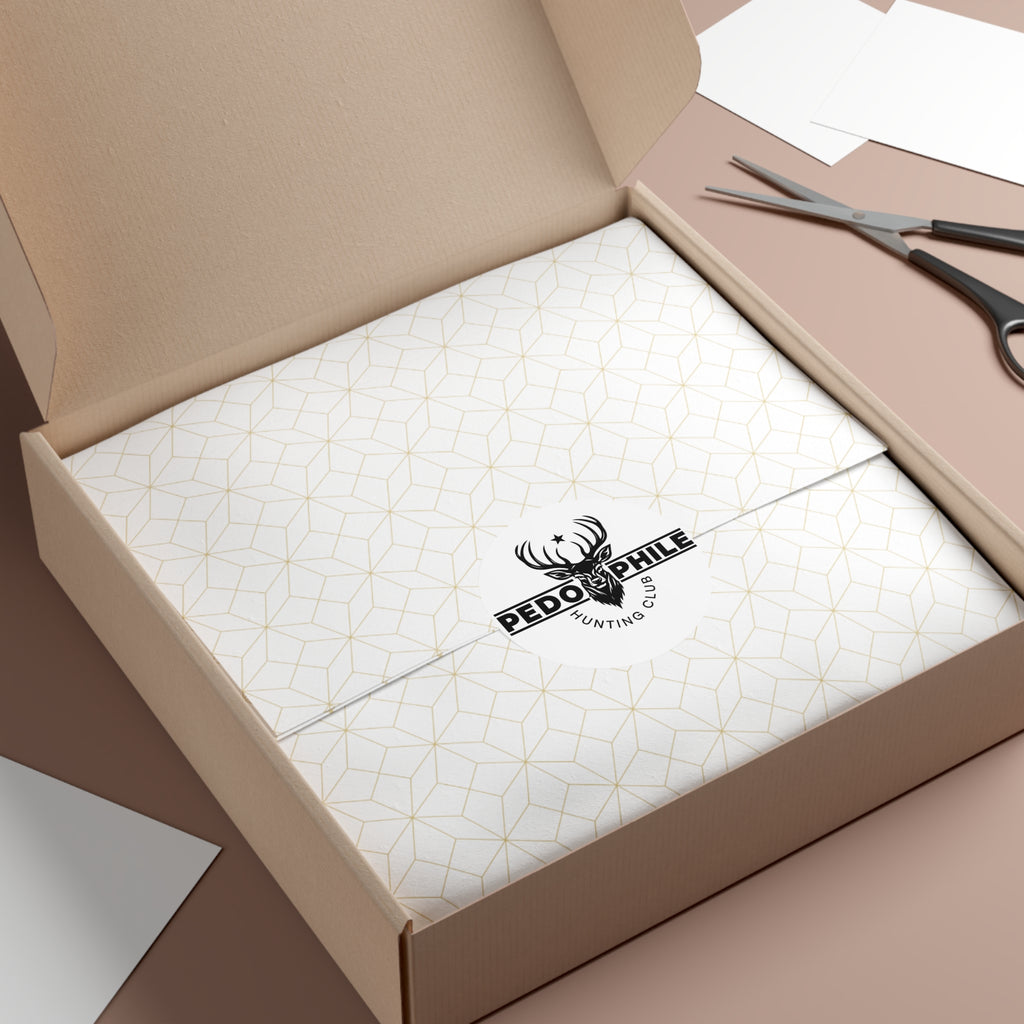 Round Sticker — Deer Hunting Club Logo