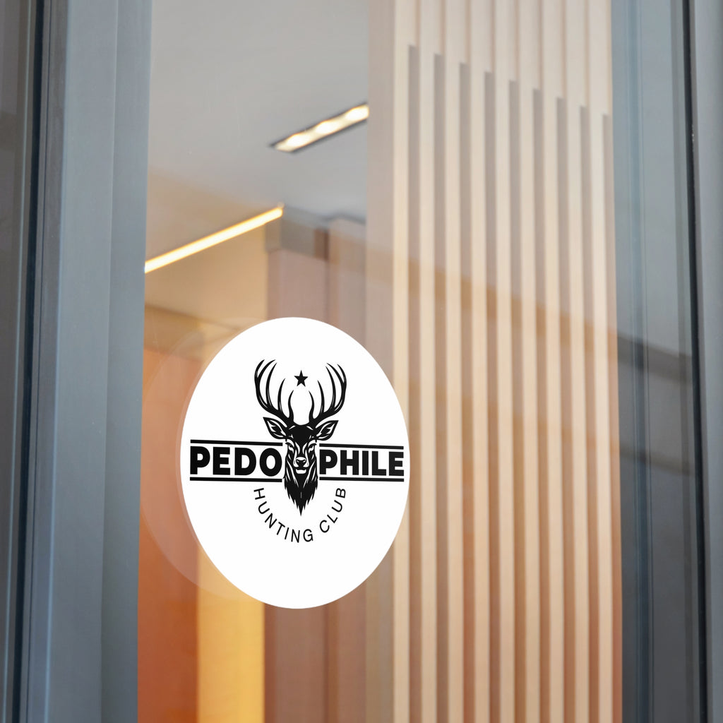 Round Sticker — Deer Hunting Club Logo