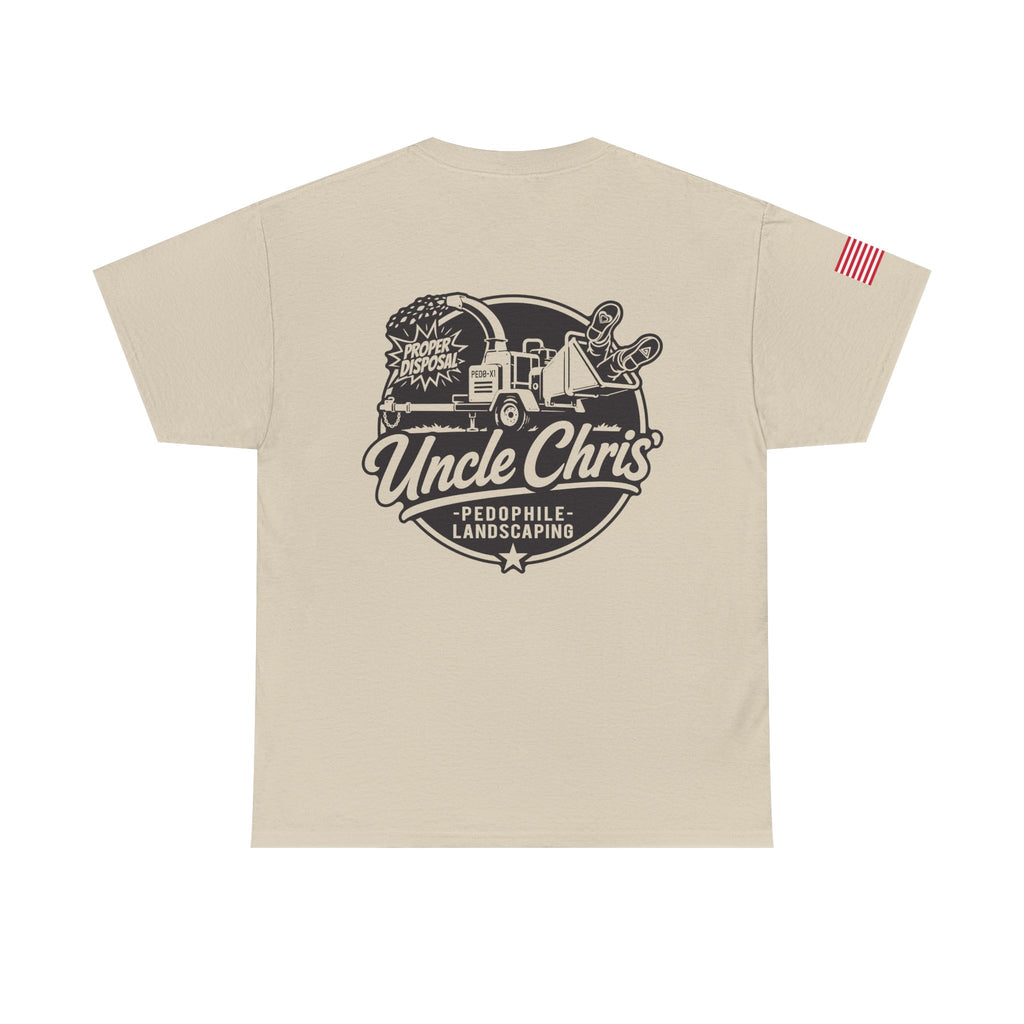 Uncle Chris Landscaping T‑Shirt — Vintage Work Truck Lawn Care Tee