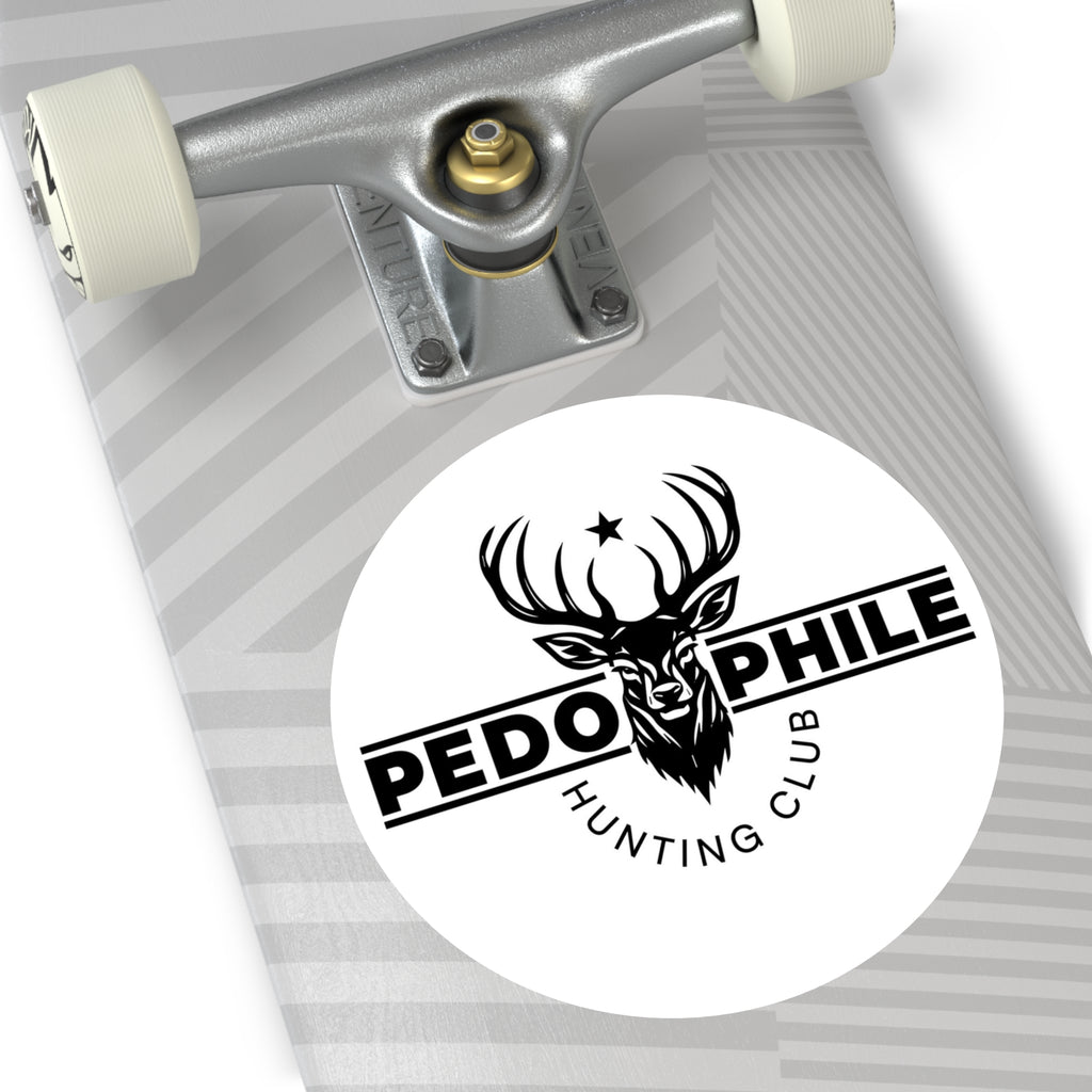 Round Sticker — Deer Hunting Club Logo