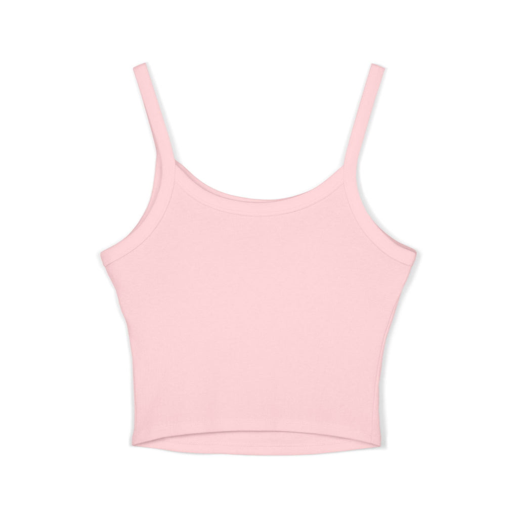 Hunting Club Crop Tank Top – 'Comfortable Hunting Club' Graphic Spaghetti Strap Tank