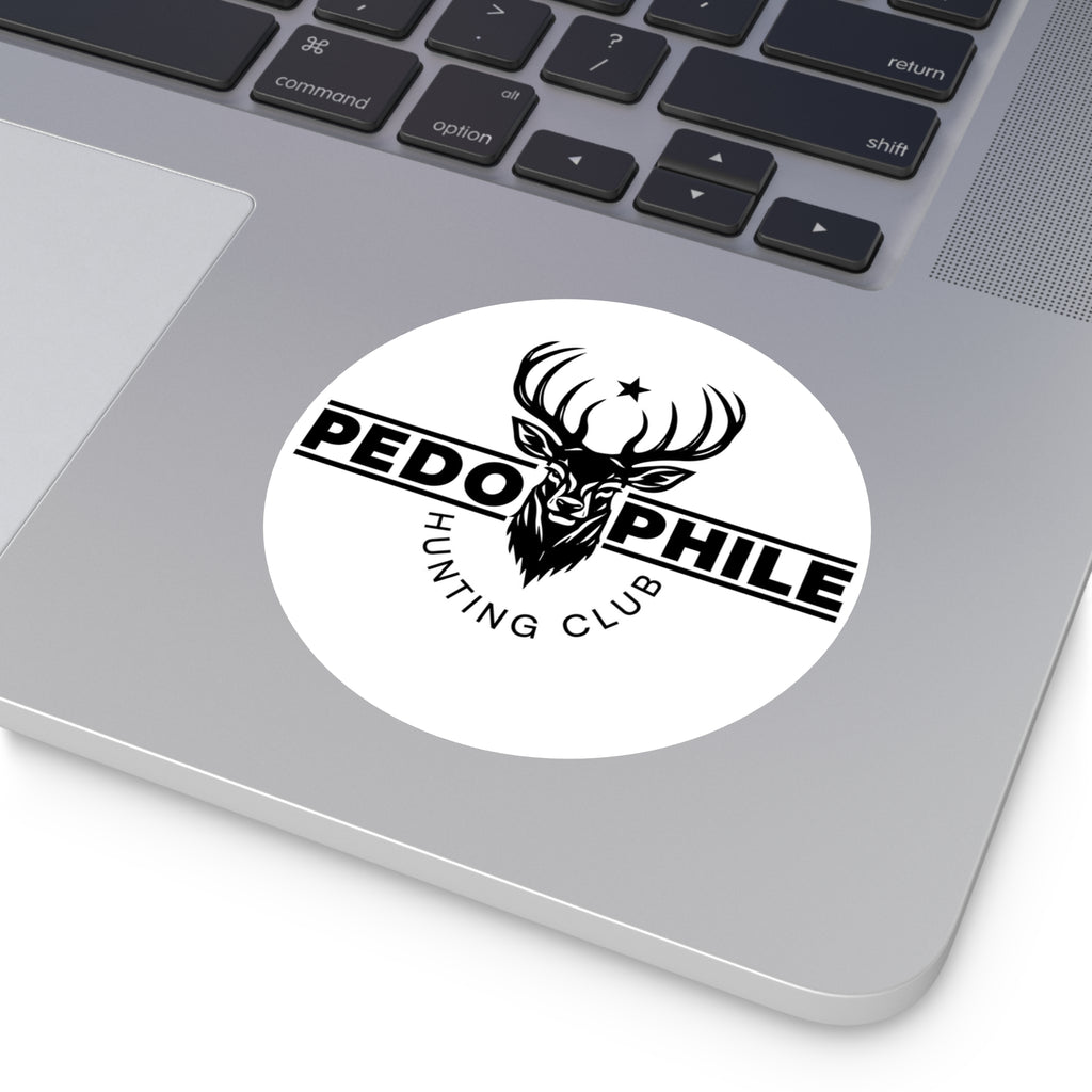 Round Sticker — Deer Hunting Club Logo