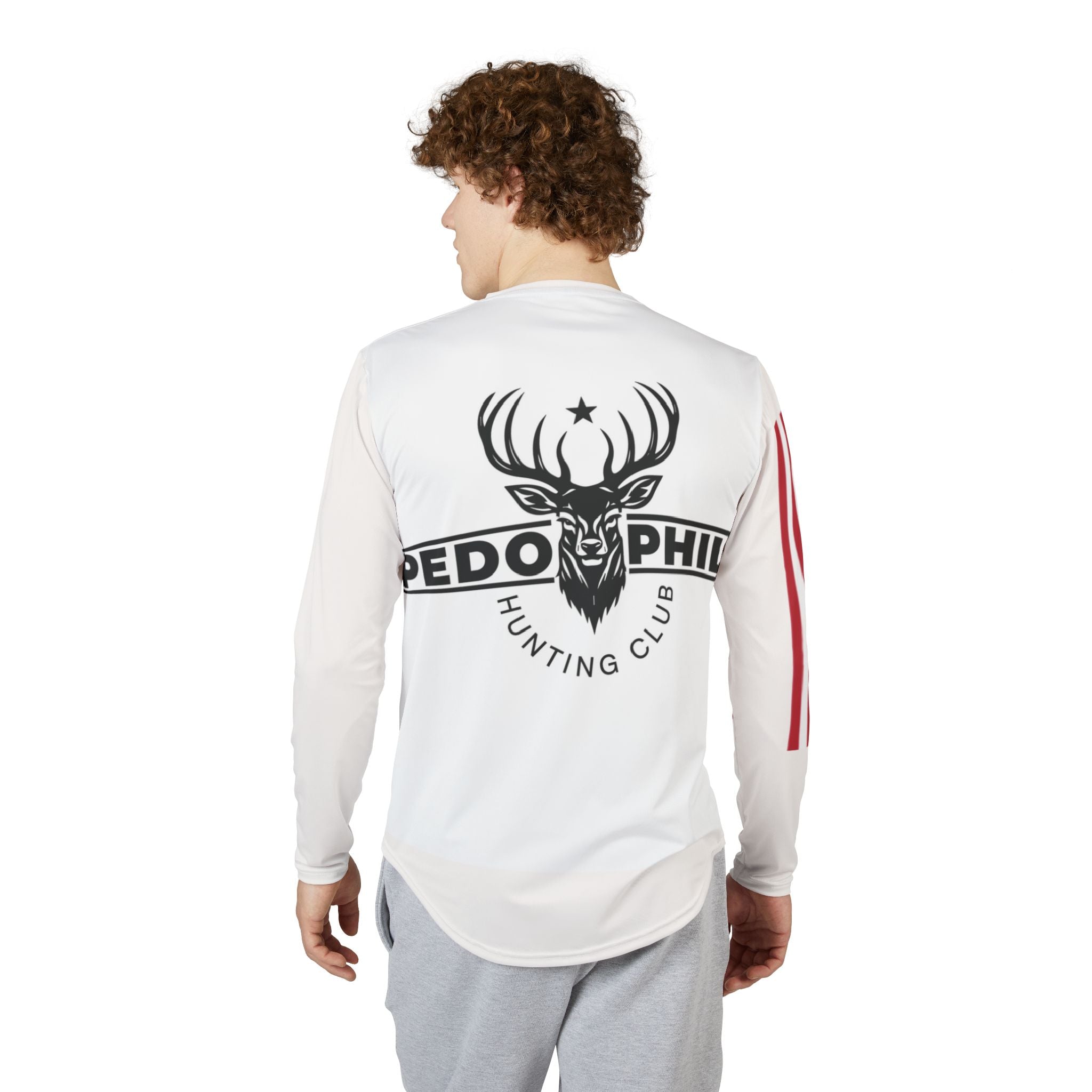Men's UV Protection Long Sleeve Shirt — "Pedophiles Are Bad So Are UV Rays" Graphic