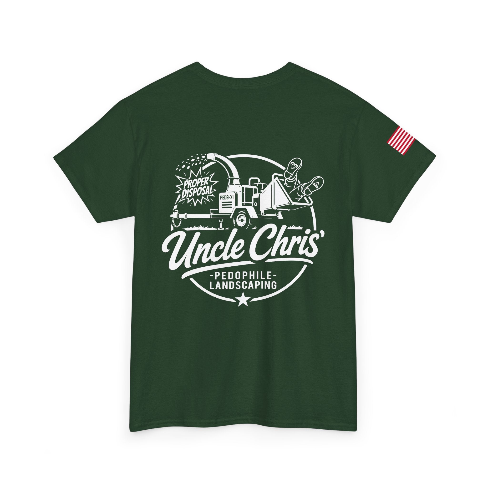 Uncle Chris Landscaping T‑Shirt — Vintage Work Truck Lawn Care Tee
