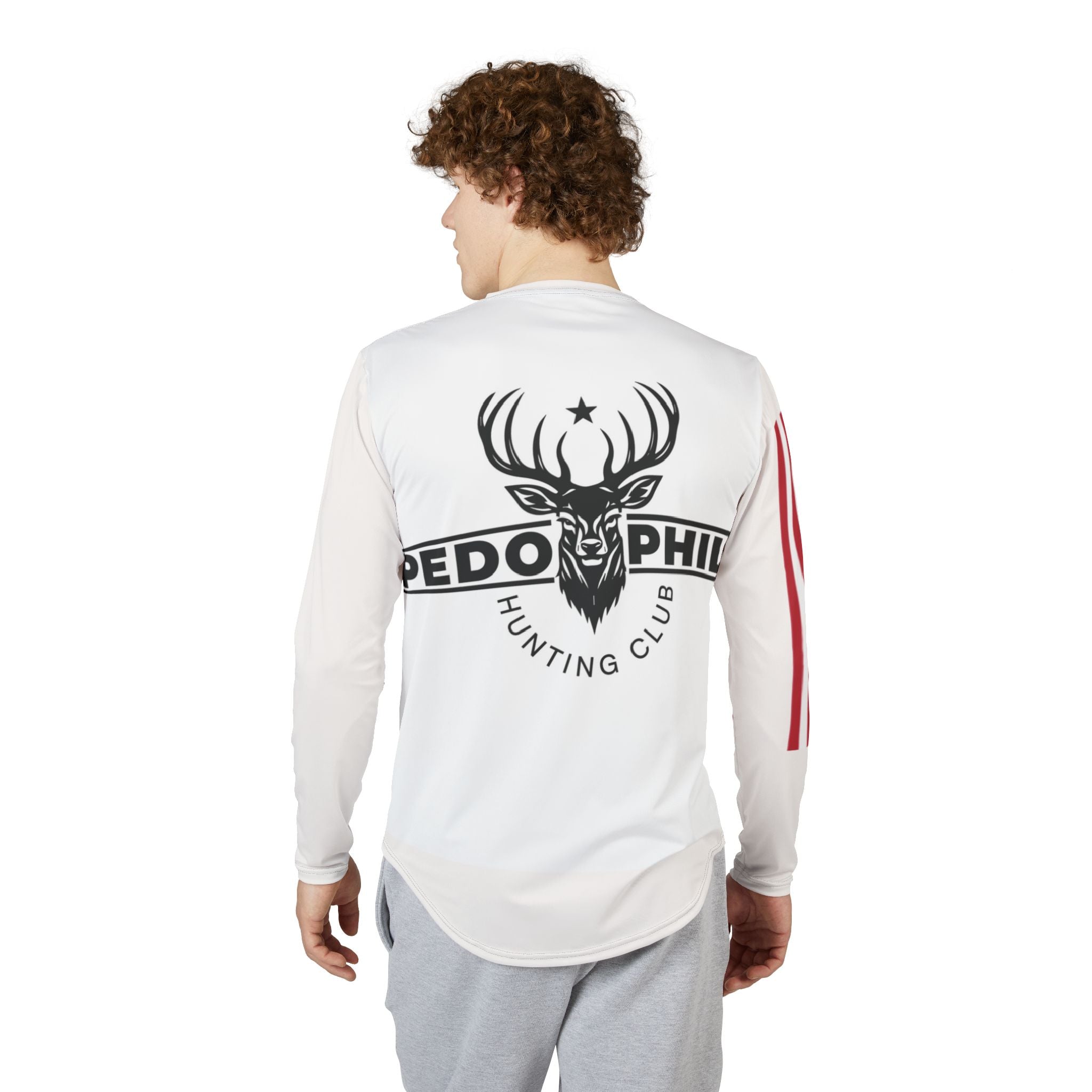 Men's UV Protection Long Sleeve Shirt — "Pedophiles Are Bad So Are UV Rays" Graphic