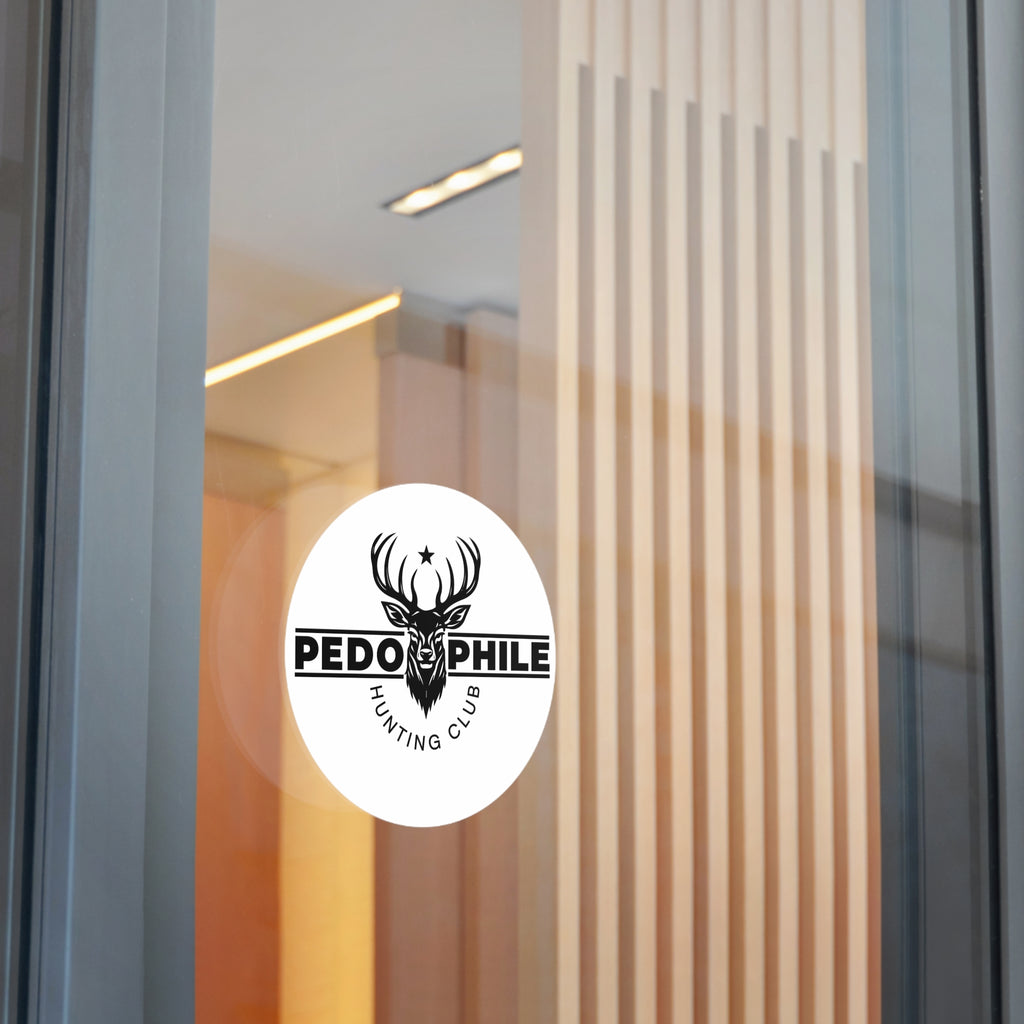Round Sticker — Deer Hunting Club Logo