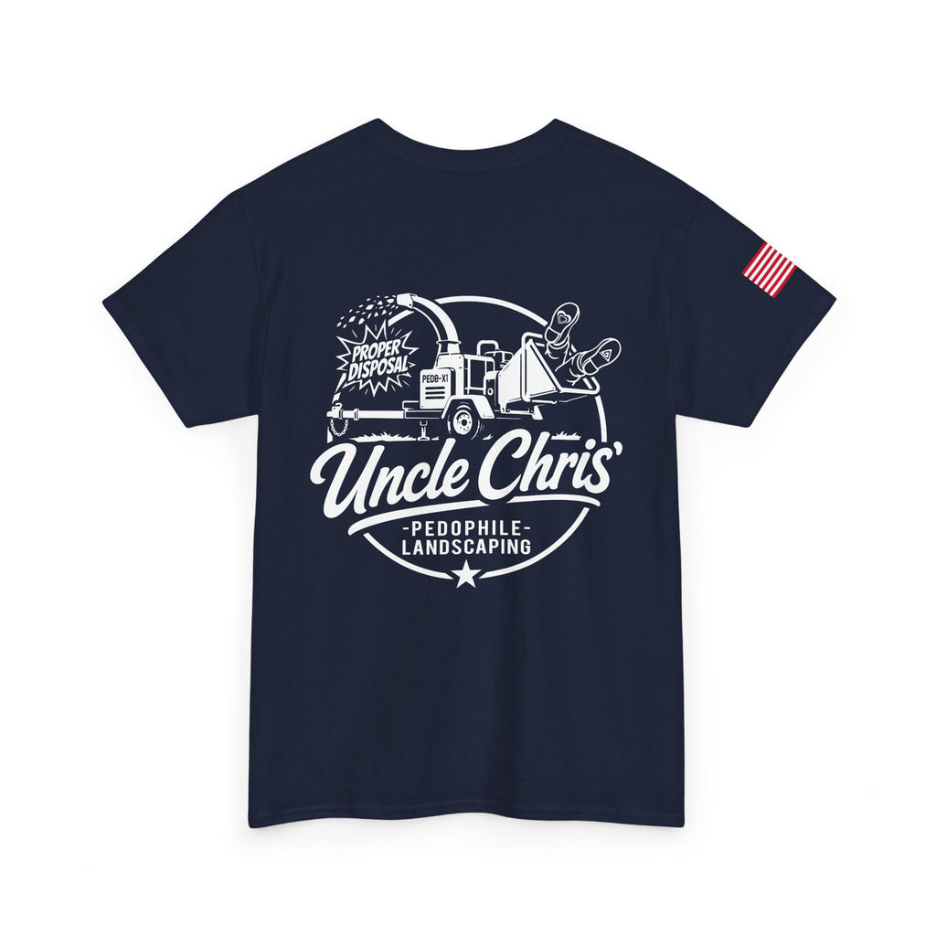Uncle Chris Landscaping T‑Shirt — Vintage Work Truck Lawn Care Tee