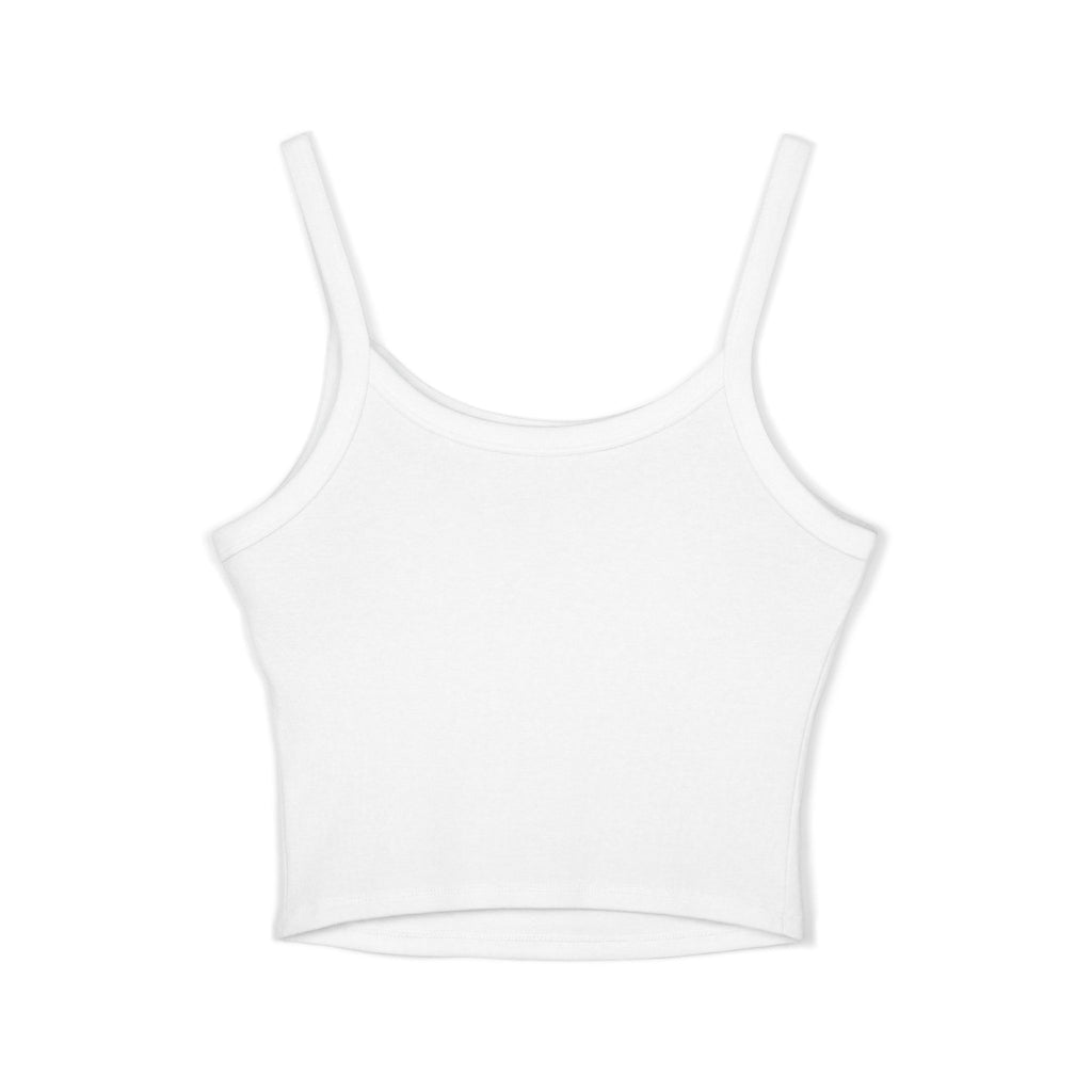 Hunting Club Crop Tank Top – 'Comfortable Hunting Club' Graphic Spaghetti Strap Tank