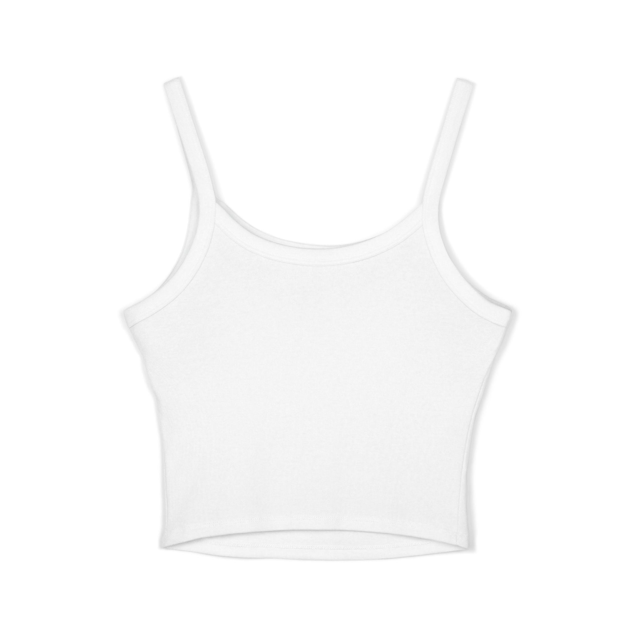 Hunting Club Crop Tank Top – 'Comfortable Hunting Club' Graphic Spaghetti Strap Tank