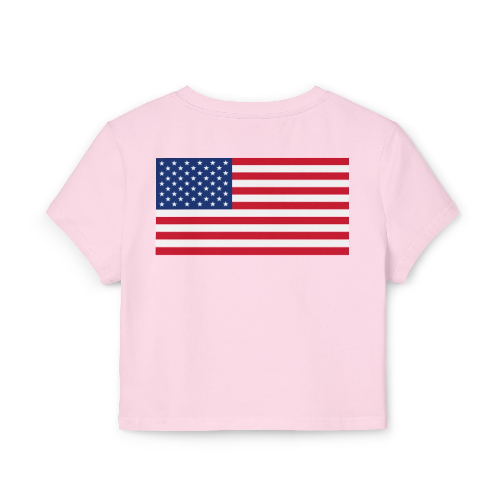 Women's Baby Tee - 'Patriotic Hunting Club' Graphic Crop Tee