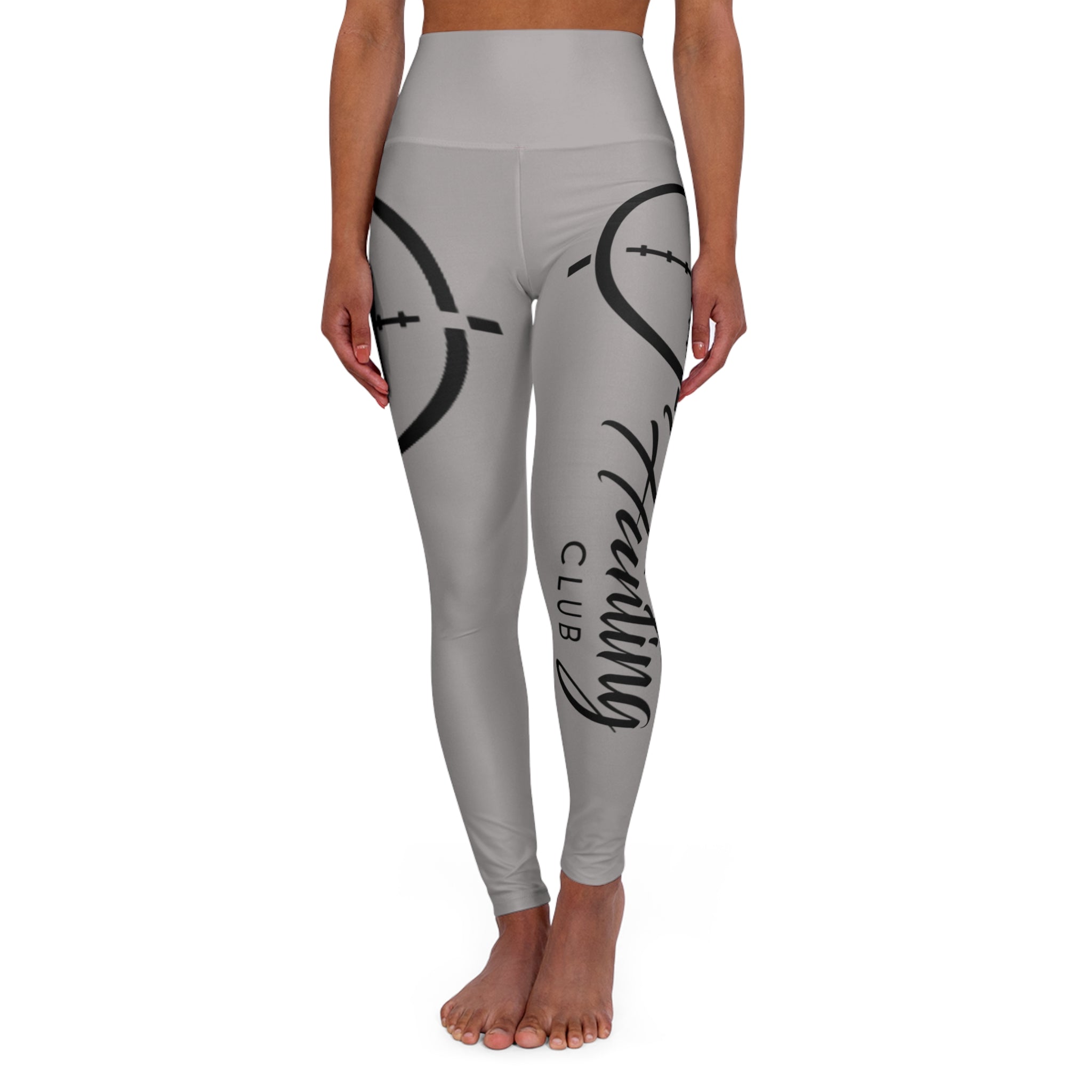 High-Waisted Yoga Leggings — Patriotic 'Dreaming Club' AOP Activewear
