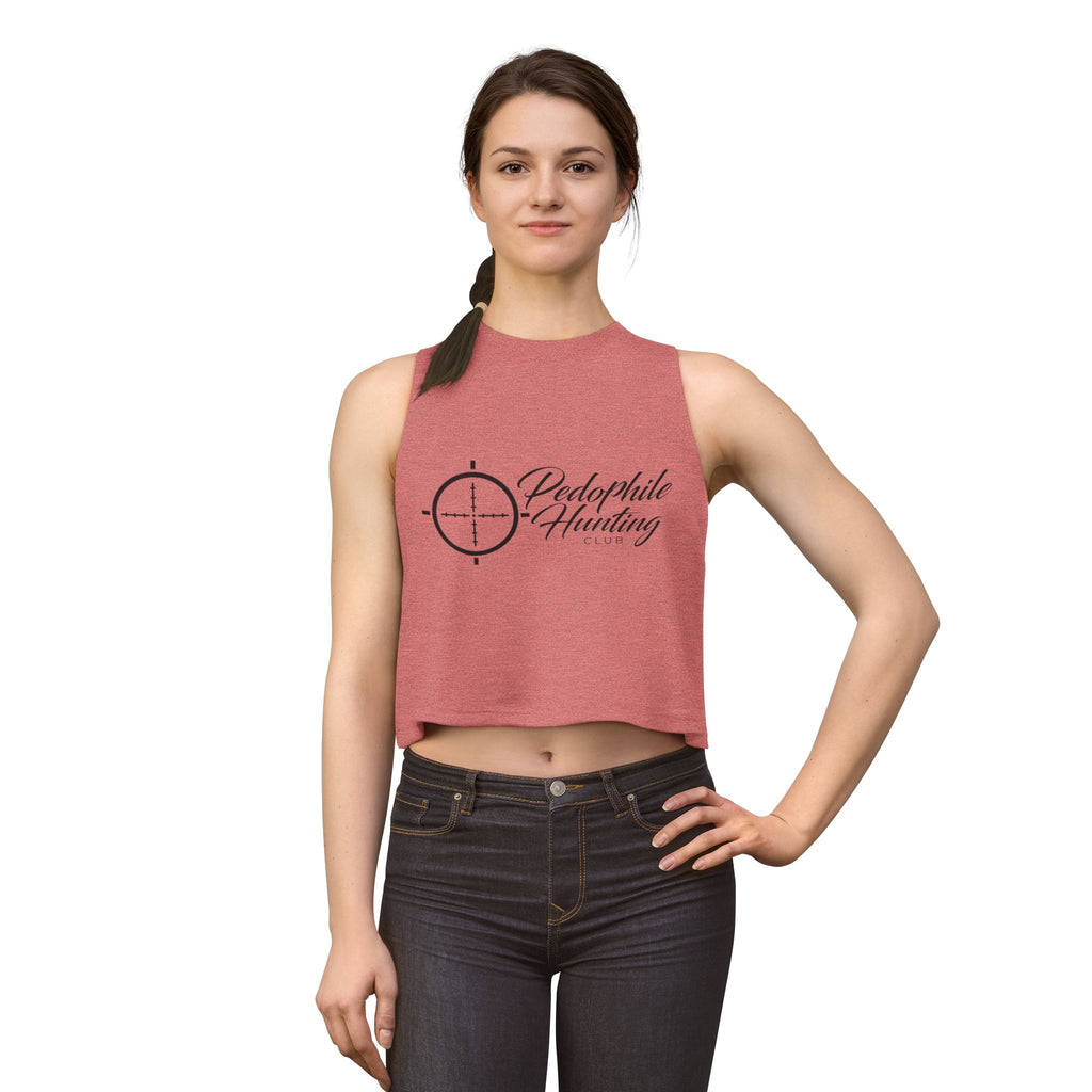Crop Top — “Pedophile Hunting Club” Graphic