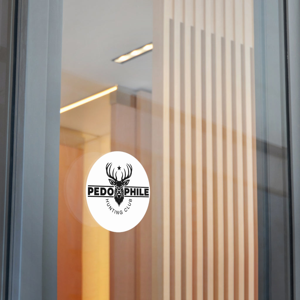 Round Sticker — Deer Hunting Club Logo