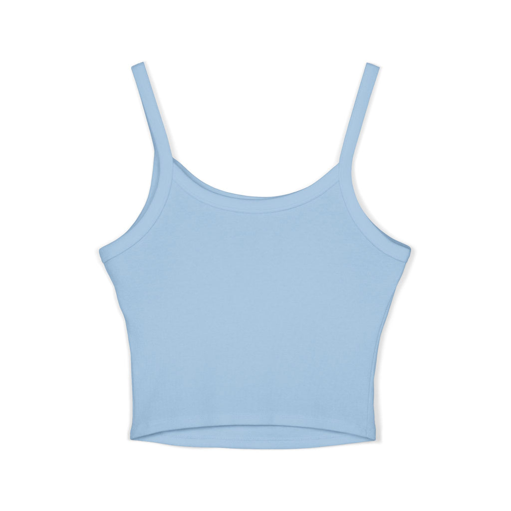 Hunting Club Crop Tank Top – 'Comfortable Hunting Club' Graphic Spaghetti Strap Tank