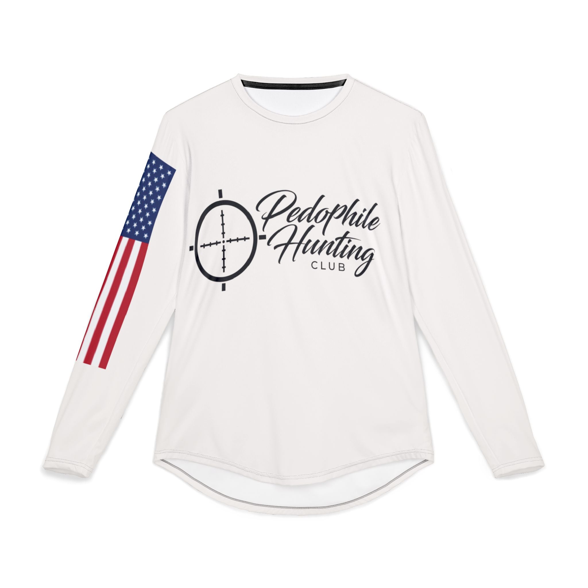 Men's UV Protection Long Sleeve Shirt — "Pedophiles Are Bad So Are UV Rays" Graphic