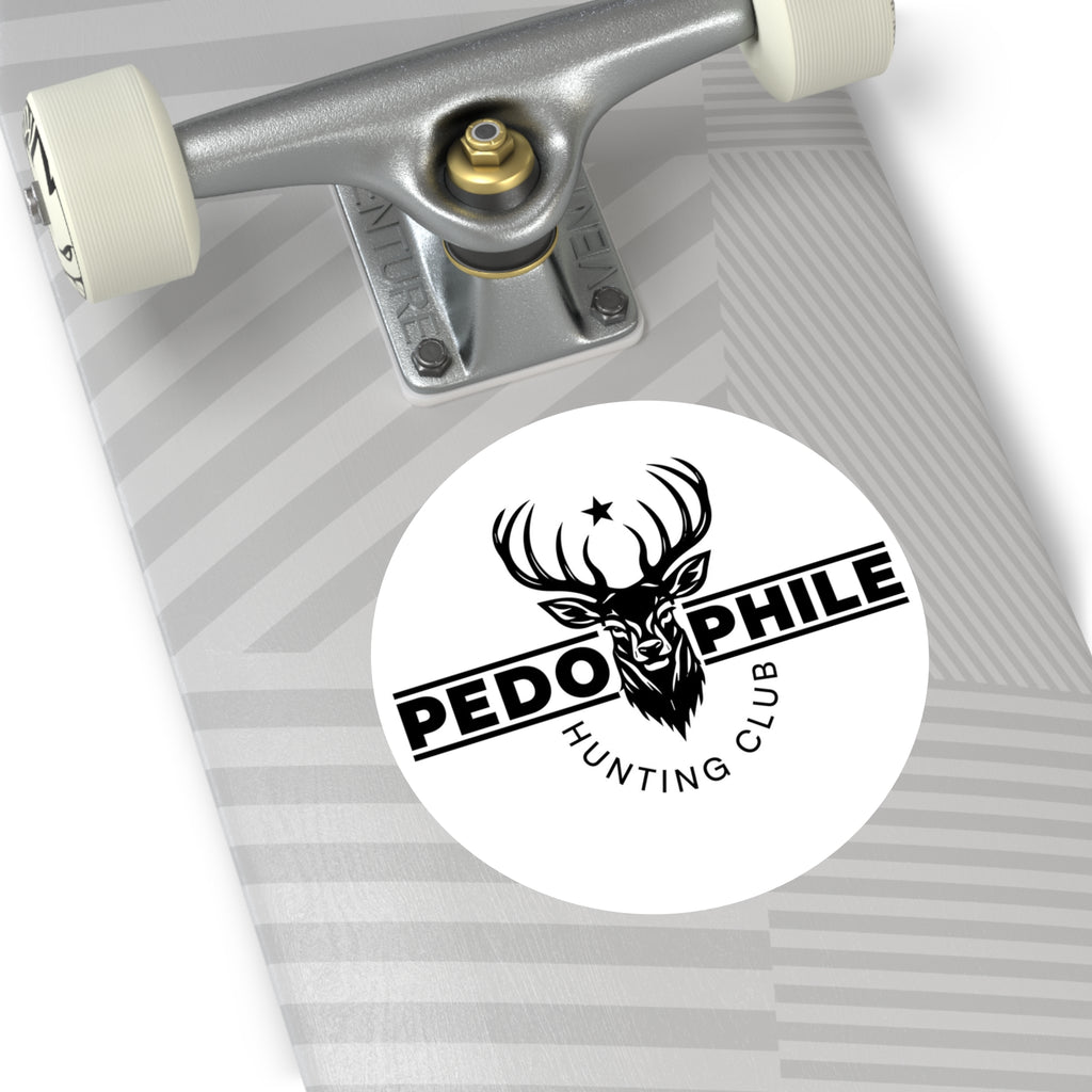 Round Sticker — Deer Hunting Club Logo