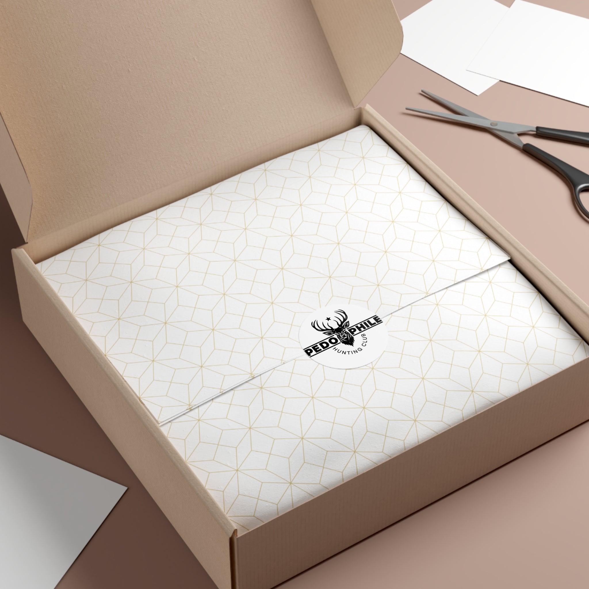 Round Sticker — Deer Hunting Club Logo