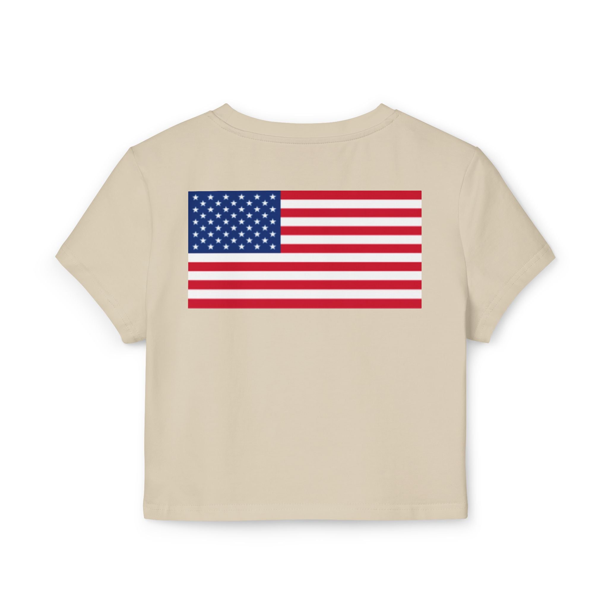 Women's Baby Tee - 'Patriotic Hunting Club' Graphic Crop Tee