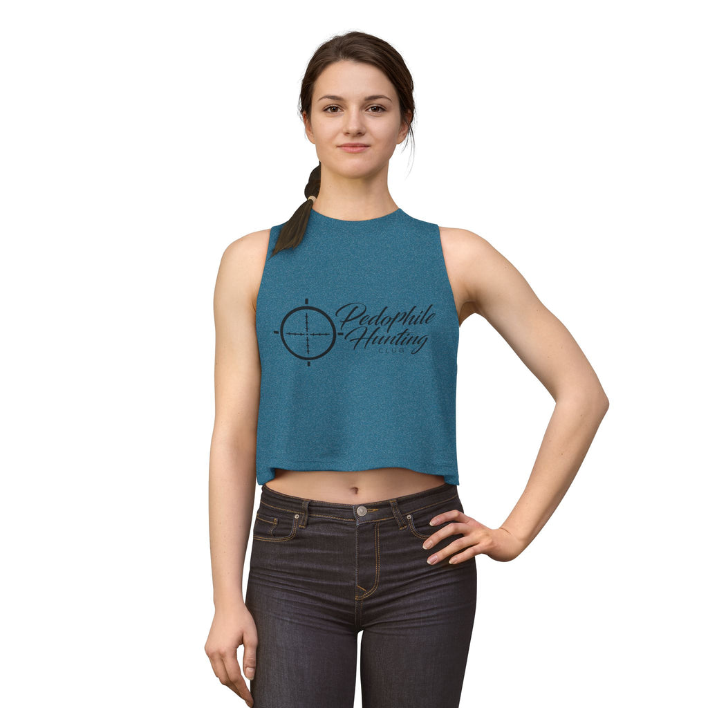 Crop Top — “Pedophile Hunting Club” Graphic