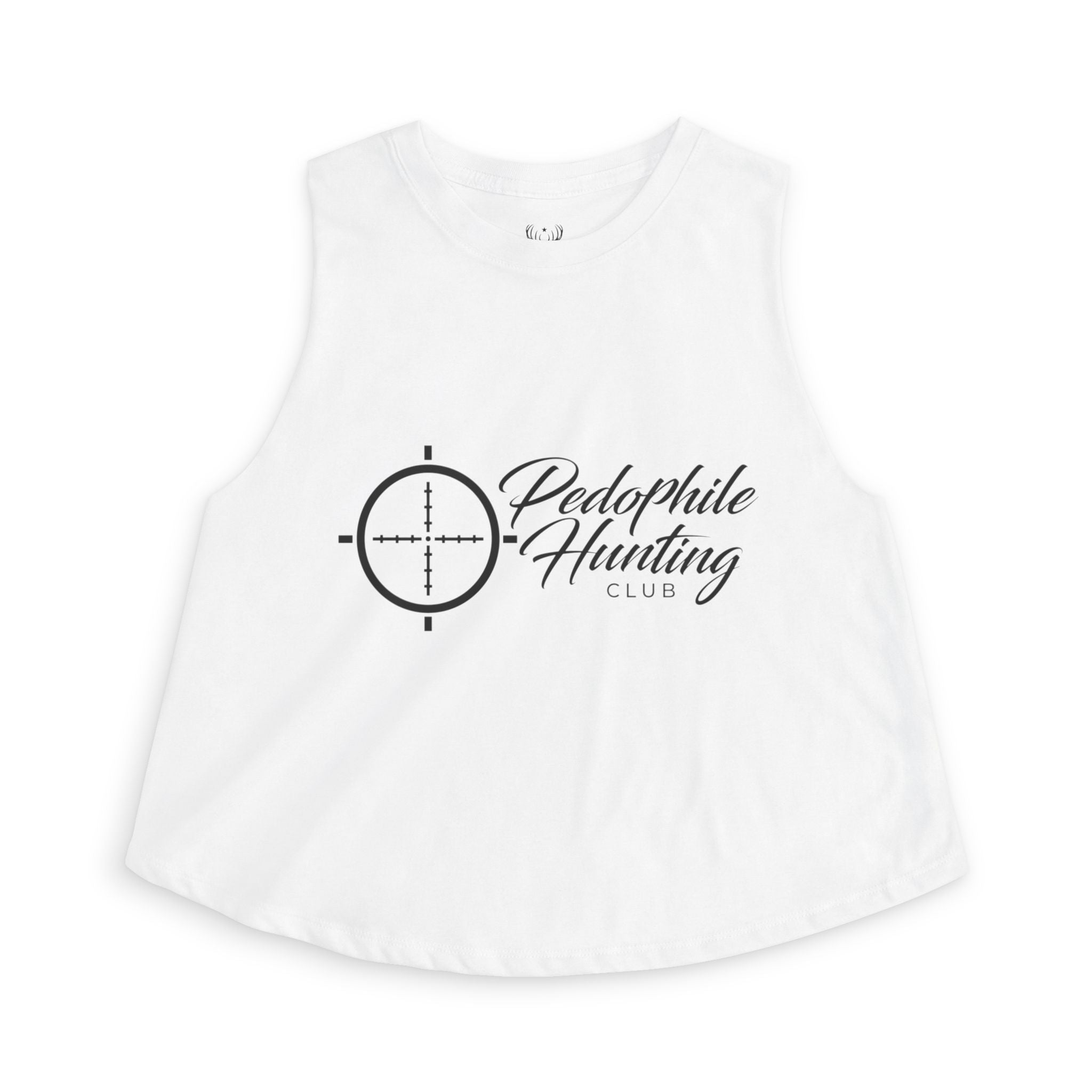 Crop Top — “Pedophile Hunting Club” Graphic