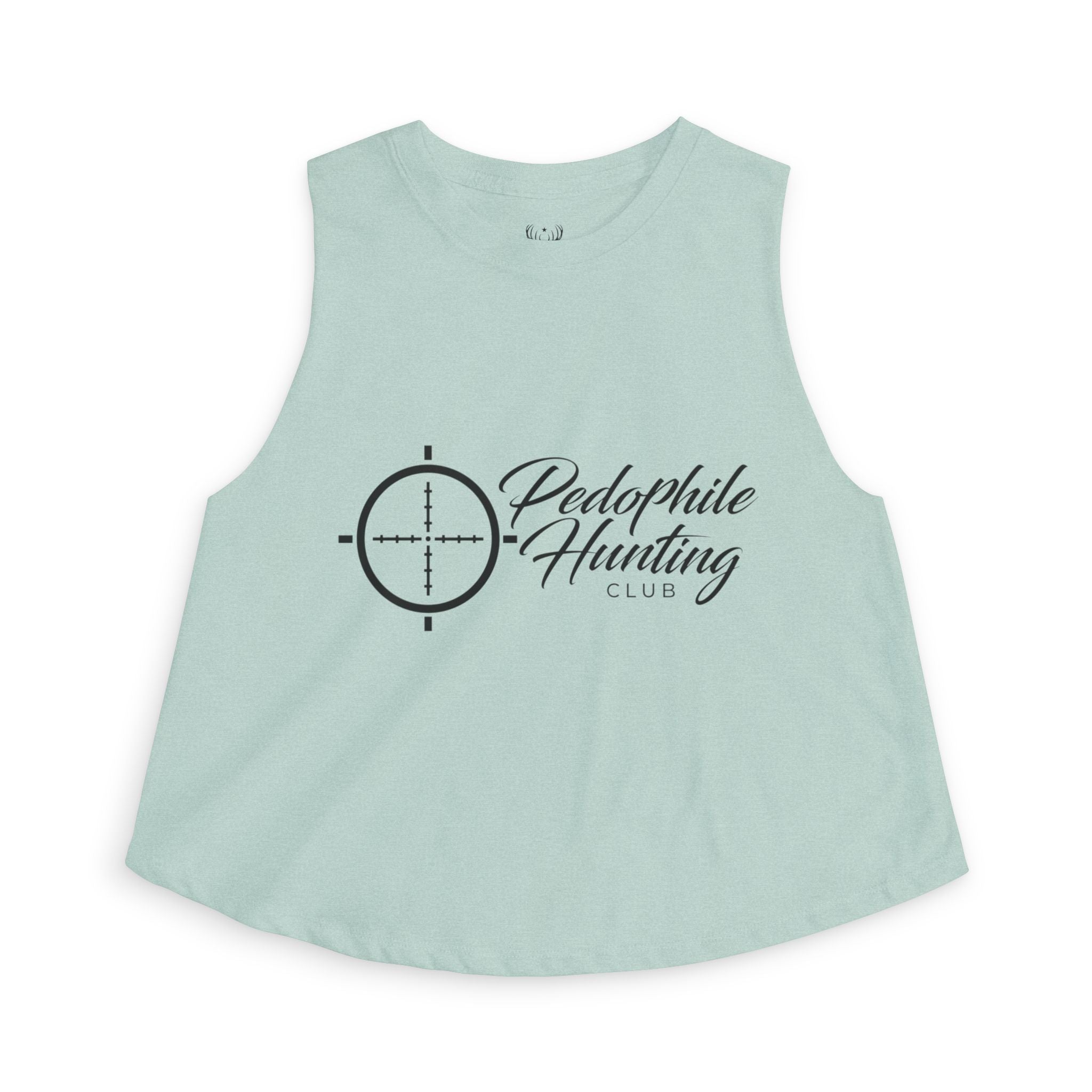 Crop Top — “Pedophile Hunting Club” Graphic
