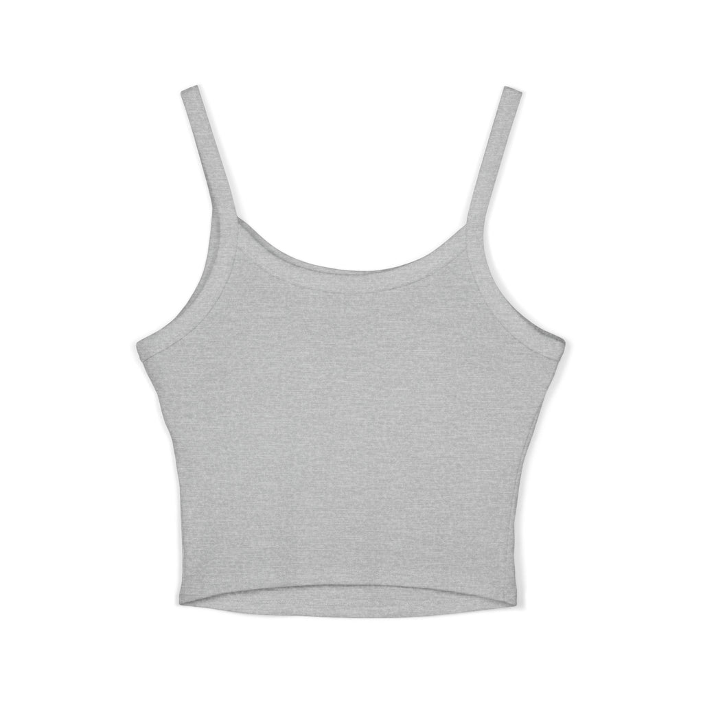 Hunting Club Crop Tank Top – 'Comfortable Hunting Club' Graphic Spaghetti Strap Tank