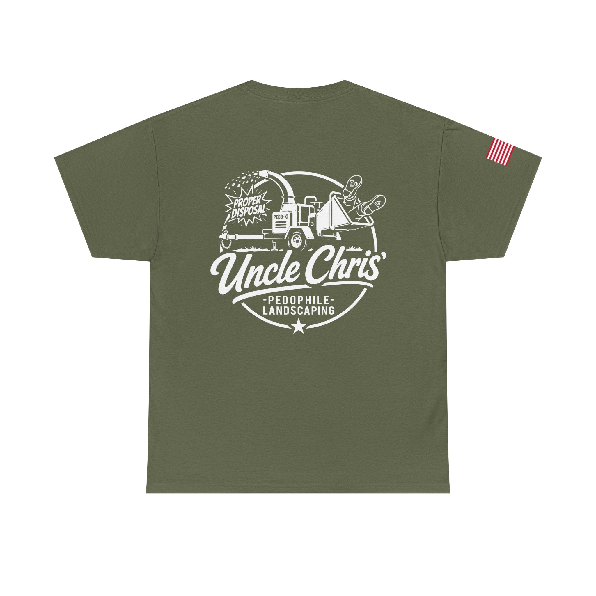 Uncle Chris Landscaping T‑Shirt — Vintage Work Truck Lawn Care Tee