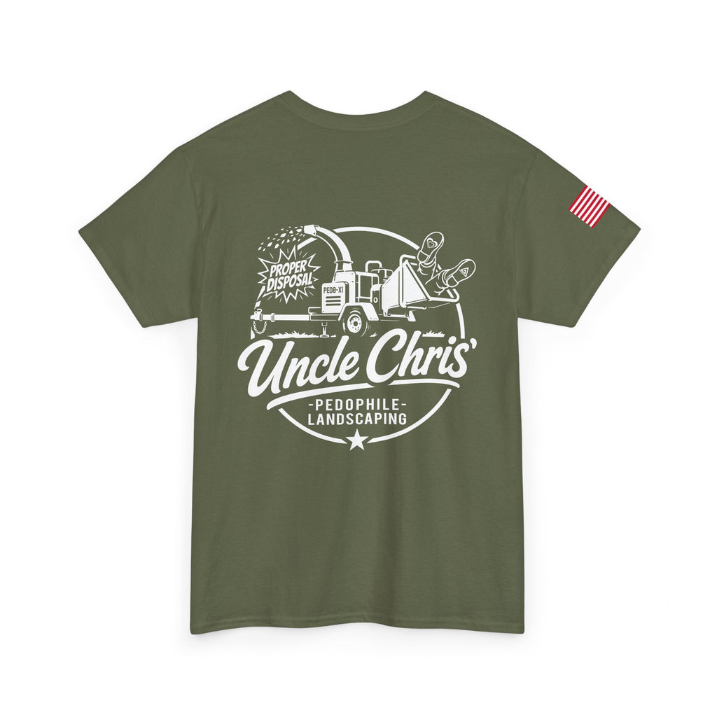 Uncle Chris Landscaping T‑Shirt — Vintage Work Truck Lawn Care Tee