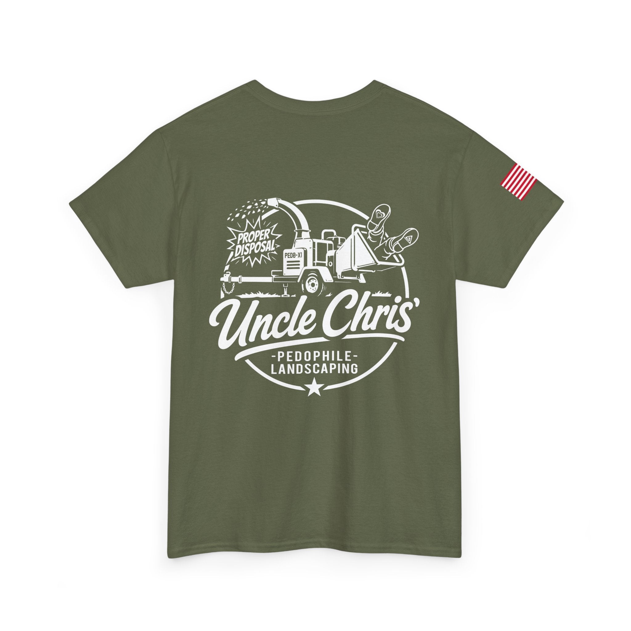 Uncle Chris Landscaping T‑Shirt — Vintage Work Truck Lawn Care Tee